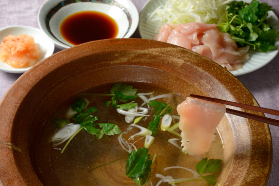 鶏ねぎしゃぶしゃぶ