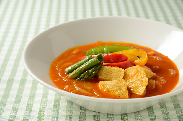 かじきと春野菜のスープカレー