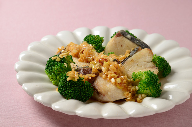 ぶりの中華風ネギソース