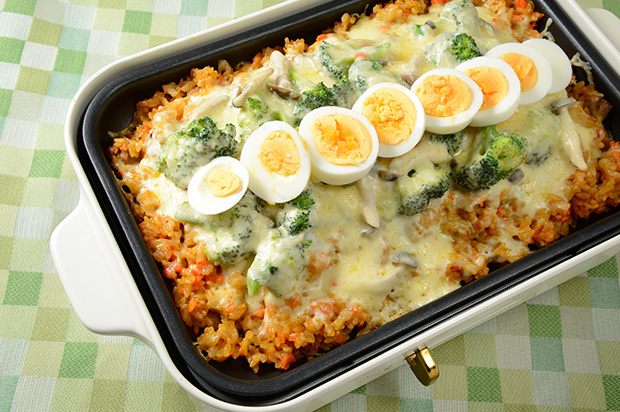 シェアする野菜たっぷりチキンドリア